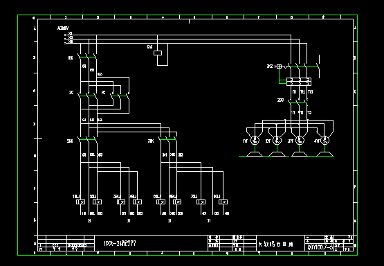 100T行车电气全套图纸